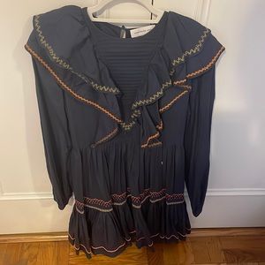 Something Navy Ruffle dress